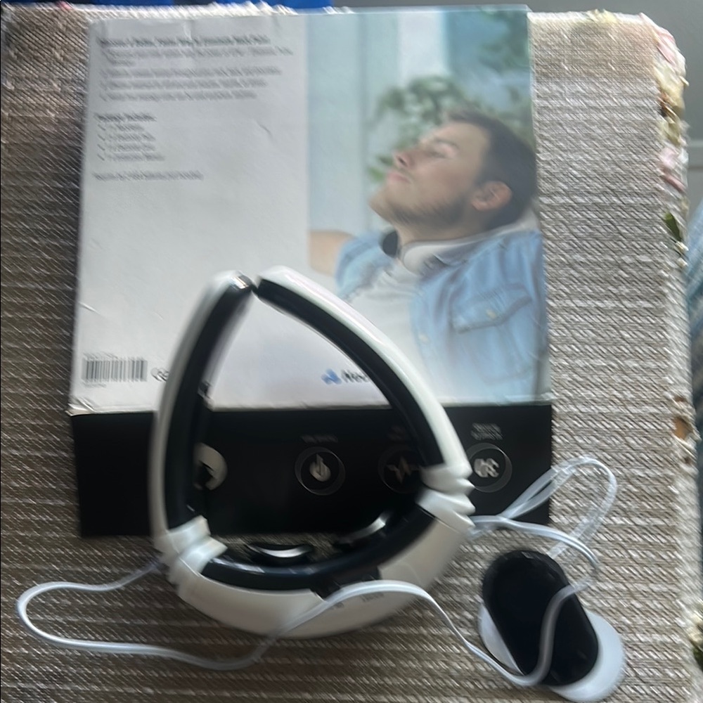 White and Black Neck Massager